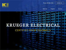 Tablet Screenshot of kruegerelectric.com